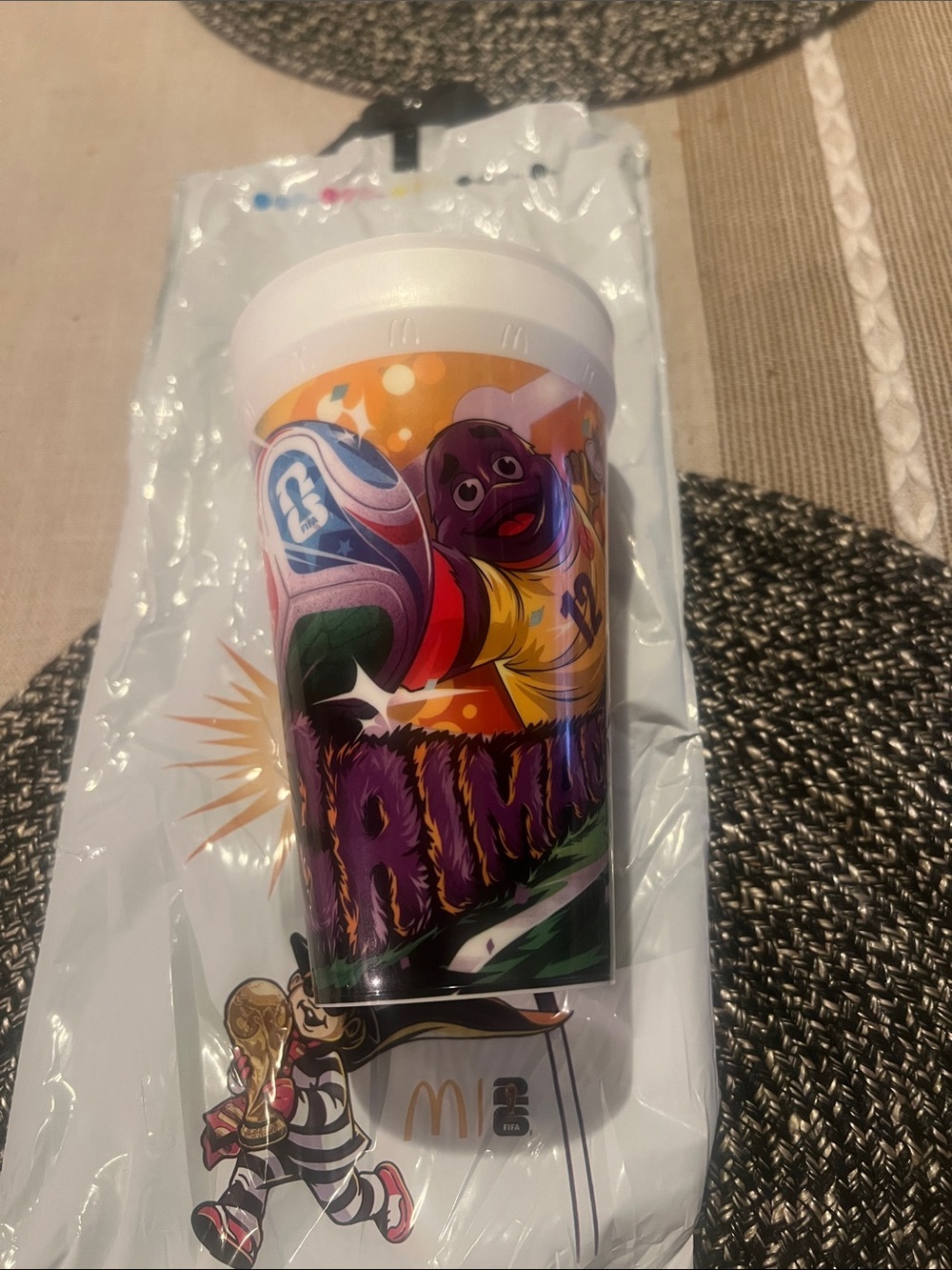 New !!! Mc Donald’s Grimace Limit Edition World Cup 2026